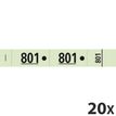 3130630966074-Exacompta - 20 Carnets de 50 tickets de vestiaire 3 volets - 30 x 200 mm - numéroté - vert--0