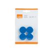 5028252139991-Nobo aimant - 3 cm de diamètre - bleu (pack de 4)-Avant-6