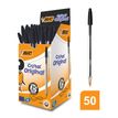 BIC Cristal Medium - Balpen - zwart - 1 mm - gemiddeld - pak van 50