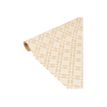 3329682238301-Clairefontaine Knalt - emballage cadeau - 35 cm x 5 m - blanc floral - papier kraft - 1 roulea-Gros plan-2
