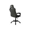 850009447258-Fauteuil de bureau ENZO - accoudoirs fixes - appuie-tête intégré - gris foncé-Arrière-5
