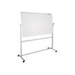 DAHLE BASIC - Whiteboard - op vloer staand - 1000 x 1500 mm - lacquered metal - magnetisch - dubbelzijdig - mobiel - wit