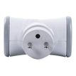 3760110685562-WATT & CO - Multiprise biplite rotative - blanc/gris-Arrière-1