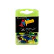 3364220149206-Exacompta - 25 Épingles papic - 10 mm - couleur assorties-Avant-1