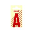PICKUP LETTERING MONO Nobel - Zelfklevend etiket - voorgedrukt: A - glanzend rood