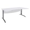 Burocean Idra - Tafel - rectangular with rounded side - parelwit