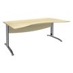 Burocean Idra - Tafel - rectangular with rounded side - esdoornbruin