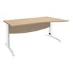 Burocean Idra - Tafel - rechthoekig gebogen (rechts) - licht eiken
