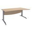 Burocean Idra - Tafel - rechthoekig gebogen (rechts) - licht eiken