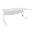 Burocean Idra - Tafel - rechthoekig gebogen (rechts) - parelwit