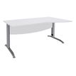 Burocean Idra - Tafel - rechthoekig gebogen (rechts) - parelwit