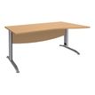 Burocean Idra - Tafel - rechthoekig gebogen (rechts) - beuken