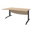 Burocean Idra - Tafel - rechthoekig gebogen (links) - licht eiken