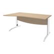 Burocean Idra - Tafel - rechthoekig gebogen (links) - licht eiken