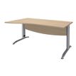 Burocean Idra - Tafel - rechthoekig gebogen (links) - licht eiken