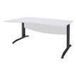 Burocean Idra - Tafel - rechthoekig gebogen (links) - parelwit