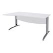 Burocean Idra - Tafel - rechthoekig gebogen (links) - parelwit