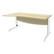 Burocean Idra - Tafel - rechthoekig gebogen (links) - esdoornbruin