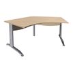 Burocean Idra - Tafel - 120° corner - licht eiken