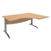 Burocean Idra - Tafel - rechthoekig gebogen (rechts) - beuken