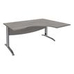 Burocean Idra - Tafel - rechthoekig gebogen (rechts) - grijs eiken