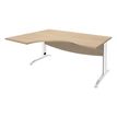 Burocean Idra - Tafel - rechthoekig gebogen (links) - licht eiken