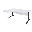 Burocean Idra - Tafel - rechthoekig gebogen (links) - parelwit
