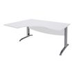 Burocean Idra - Tafel - rechthoekig gebogen (links) - parelwit