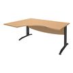 Burocean Idra - Tafel - rechthoekig gebogen (links) - beuken