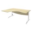 Burocean Idra - Tafel - rechthoekig gebogen (links) - esdoornbruin