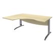 Burocean Idra - Tafel - rechthoekig gebogen (links) - esdoornbruin