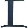 3253310150089-Bureau droit IDRA - Vague à gauche - L140 cm - Pieds anthracite - plateau imitation Merisier--2
