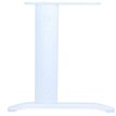3253310150430-Bureau double vague symétrique IDRA - L180 cm - Pieds blanc - plateau imitation Erable--1