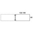 0404000121343-Bureau simple IRIS - L160 cm - Plan suivant - Pieds blanc - plateau Blanc perle--1