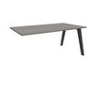 Burocean Steely - Bureaucomponent - rechthoekig - grijs eiken - koolstof basis