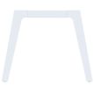 3253310300736-Bureau STEELY Manager - L180 x P100 x H72,5 cm - pieds blanc - plateau imitation noyer--2