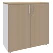 Burocean PRO - Keukenkast - 2 planken - 2 deuren - licht eiken, parelwit