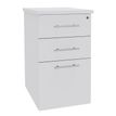 Burocean IDRA - Voetsteun - 3 lades - onderdeelplank - parelwit