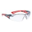 3660740009267-Bollé Safety Rush+ Small - Lunettes de protection pour visages étroits - noir et rouge - -Angle gauche-0