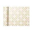 3329682238301-Clairefontaine Knalt - emballage cadeau - 35 cm x 5 m - blanc floral - papier kraft - 1 rouleau(x)-Avant-0