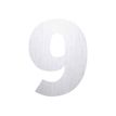 PICKUP Home - Teken - number - 145 mm (height) - geborsteld aluminium