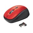 Trust Wireless Mouse Yvi - muis - 2.4 GHz - rood