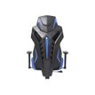 3701338800733-Fauteuil gamer POPER-T - accoudoirs réglables - noir et bleu-Gros plan-8