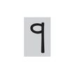 8711234002983-Pickup Déco Mila - Étiquette autocollante 60 mm - Lettre Q - noir-Avant-0