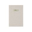 3664447132587-Oberthur - agenda semainier recyclé - 170 x 245 mm - beige-Avant-0