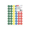 3270241013733-Apli Agipa - 240 Pastilles adhésives - étiquettes remise -20% à -50% - couleurs assorties-Avant-0