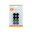 5028252139892-Nobo aimant - 2 cm de diamètre - noir (pack de 8)-Avant-4