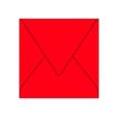 Pollen - Enveloppe - 140 x 140 mm - puntig - open zijkant - afdrukbaar - intens rood - pak van 20