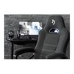 850009447258-Fauteuil de bureau ENZO - accoudoirs fixes - appuie-tête intégré - gris foncé-Gros plan-9