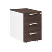Gautier office XENON - Voetsteun - mobiel - 3 lades - met melamine gecoate spaanplaat - wit, royal oak